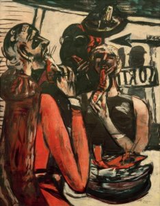 Prunier (Im Restaurant Prunier, Paris) by Max Beckmann
