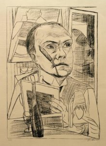 otelde bile by Max Beckmann