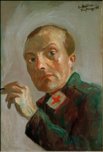 Bir hemşire olarak kendi portresi by Max Beckmann