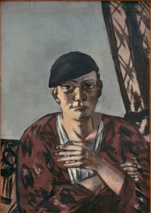 Siyah kapaklı kendi portreniz by Max Beckmann