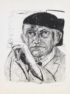 Otoportre, “Day and Dream” portföyünden 1. plaka by Max Beckmann