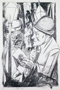 'Cehennem'den otoportre by Max Beckmann