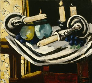 Düşen Mumlarla Natürmort by Max Beckmann
