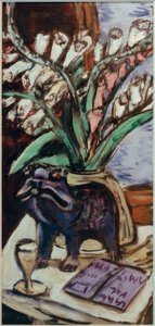 Bir yüksük ile natürmort by Max Beckmann