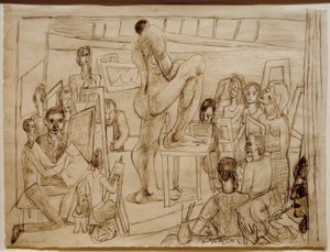 öğrenciler by Max Beckmann