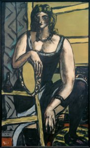 tef ile dansçılar by Max Beckmann