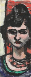 İtalyan Kadın; italyanca by Max Beckmann