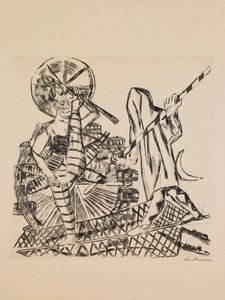 İpte Yürüteçler, “Yıllık Fuar” portföyünden 8. plaka by Max Beckmann