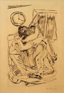 sarılmak by Max Beckmann