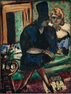 kanepede iki kadın by Max Beckmann