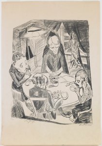 plaka 5: Açlık by Max Beckmann
