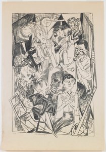 plaka 6: İdeologlar by Max Beckmann
