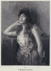 Theodora (gravür) by Max Ferdinand Bredt