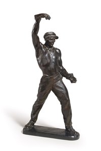 Dökümcü (koyu kahverengi patineli bronz) by Max Kalish