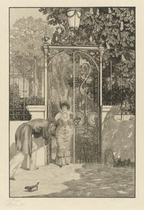 Kapıda Am Thor, 1887. by Max Klinger