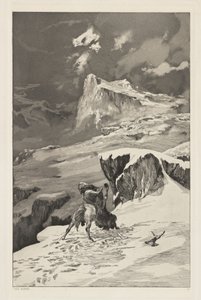Intermezzi, Opus IV, Bl. 5: Savaşan Centaurlar by Max Klinger