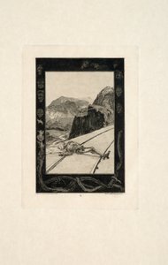 Raylar Üzerinde, Ölüm Üzerine, Bölüm I'den sekizinci plaka by Max Klinger