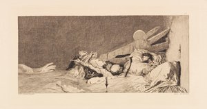 Opus VI, Bir Eldivenin Bulunması Üzerine Açıklamadan, 1881. by Max Klinger