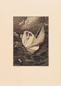 Opus VI, Bir Eldivenin Bulunması Üzerine Açıklamadan, 1881. by Max Klinger