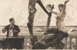 Opus XII, Brahms Hayali, 1894. by Max Klinger