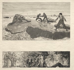 İşte Tode I, Opus I, 1889 No. 2. by Max Klinger