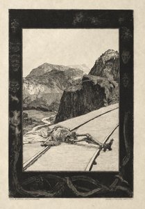 İşte Tode I, Opus I, 1889 No. sekiz. by Max Klinger