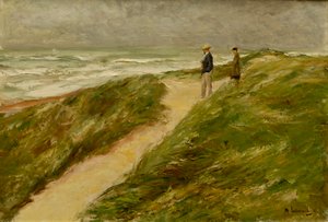 Katwijk yakınlarındaki kumulda by Max Liebermann