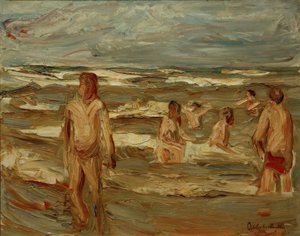 banyo yapan çocuk by Max Liebermann