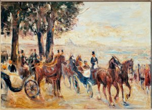 Corso auf dem Monte Pincio by Max Liebermann