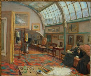 Sanatçının stüdyosu by Max Liebermann