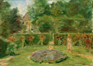 Çit bahçesindeki döner kavşak by Max Liebermann