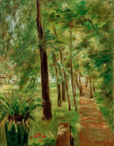 doğuda Wannsee bahçesinde huş caddesi by Max Liebermann