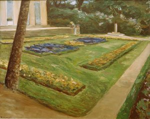 Kuzeybatıdaki Wannsee bahçesindeki çiçek terası by Max Liebermann