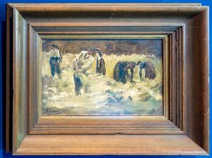 Tahıl hasadı by Max Liebermann