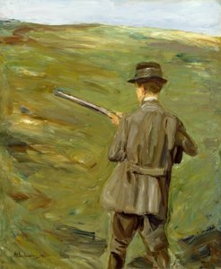 Kum tepelerinde avcı by Max Liebermann