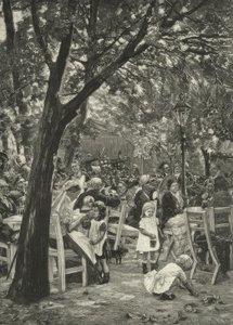 Liebermann, bira bahçesi konseri by Max Liebermann