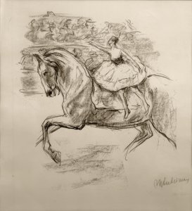 M.Liebermann, sirk binicisi by Max Liebermann