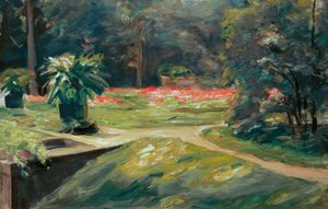 M.Liebermann, Wannseegarten Blumenterr. by Max Liebermann