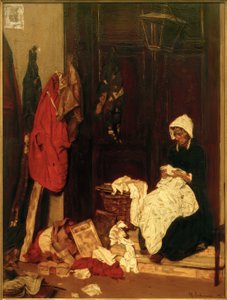 Naherin by Max Liebermann