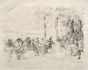 Sahil Restoranı. by Max Liebermann