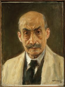 Otoportre (ressam önlüğündeki büst) by Max Liebermann