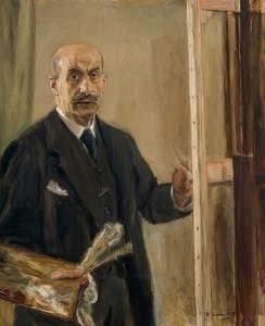 Şövalede otoportre. 1916 by Max Liebermann