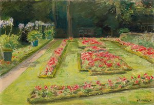 Wannsee Bahçesindeki Çiçek Terası, 1921 by Max Liebermann