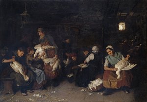 Kaz Yollayan Kadınlar, 1872 by Max Liebermann
