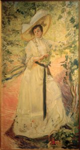 Nini am Weinspalier by Max Slevogt