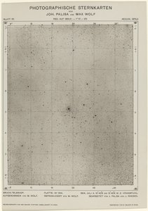 Fotoğraflı yıldız çizelgeleri 6 Temmuz 1904, 1649. Yaratıcılar: Max Wolf, Johann Palisa. by Max Wolf, Johann Palisa