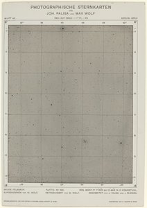 Photographische Sternkarte 17 Mart 1906, 2268. Yaratıcılar: Max Wolf, Johann Palisa. by Max Wolf, Johann Palisa