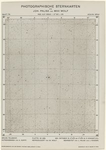 Fotoğrafik Yıldız Haritaları (15 Ekim 1901) by Max Wolf and Joh. Palisa