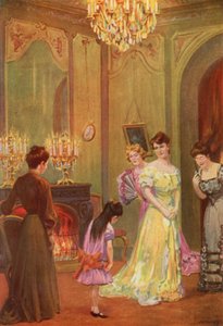 Charlotte Bronte tarafından Jane Eyre için illüstrasyon (renkli taş)