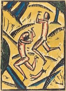 Bir Manzarada İki Çıplak Dansçı by Max Zachmann